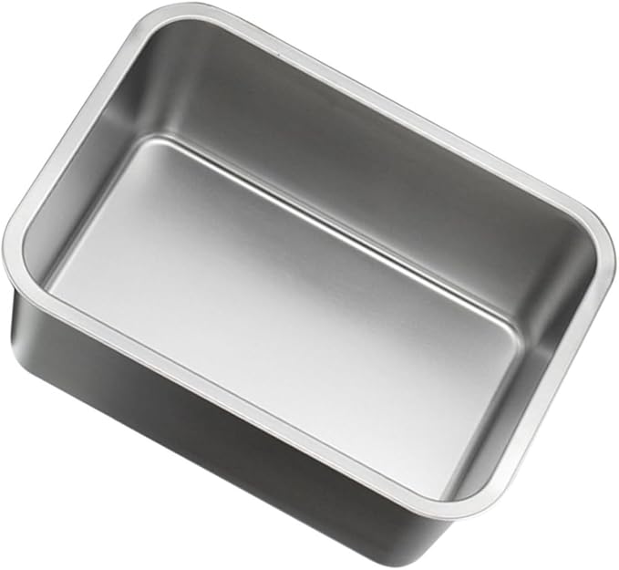 1Pc Stainless Steel Food Storage Tray Serving Plate for Vegetables Kitchen Utensil for Home Use Easy to Clean Dinnerware Suitable for Open Flames Induction