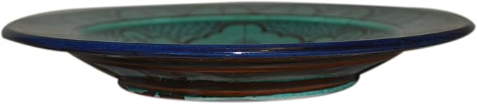 Ceramic Plates Moroccan Handmade Appetizer Tapas Serving Decorative 10 inches Round Aqua