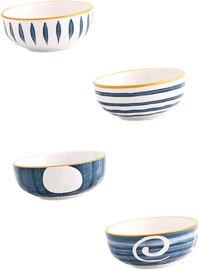 4pcs Japanese Style Soy Sauce Dishes Ceramic Spice Dishes Appetizer Serving Plates for Kitchen Bbq Picnic Outdoor