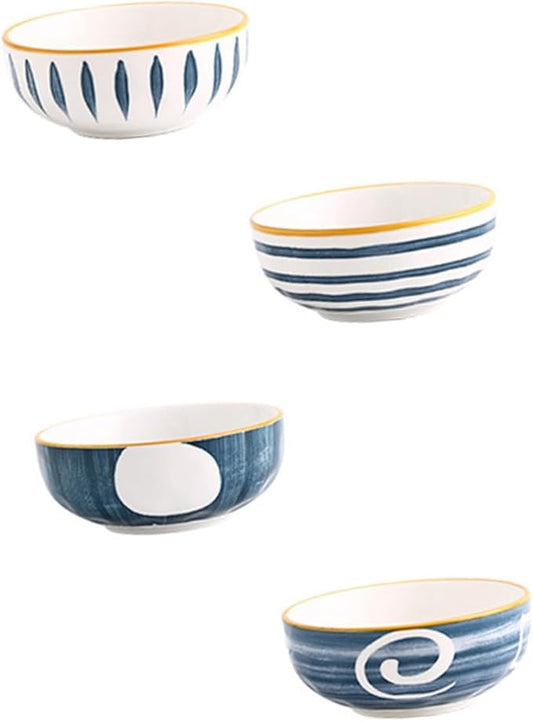 4pcs Japanese Style Soy Sauce Dishes Ceramic Spice Dishes Appetizer Serving Plates for Kitchen Bbq Picnic Outdoor