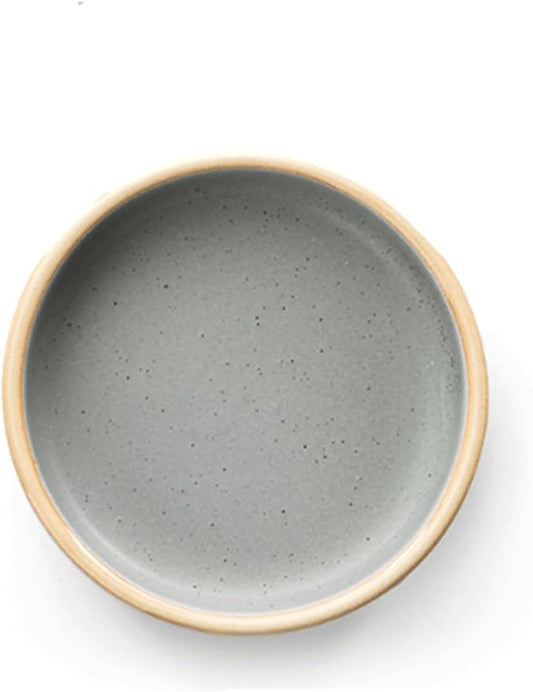 GUERNSEY Snack Bowls Round Ceramic Plate Small Dessert Plate Soy Sauce Plate Side Dish Snack Sushi Sauce Small Sauce Plate Snack & Dip Bowls (Color : D)