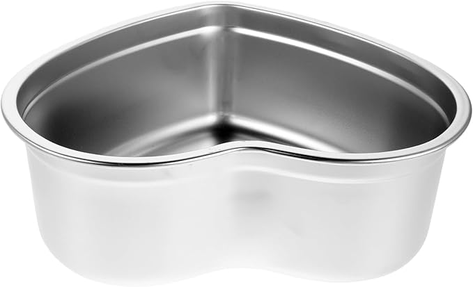 LUOZZY 3pcs Stainless Steel Heart Shaped Snack Dish Serving Tray for Condiments Fruit and Jewelry Display