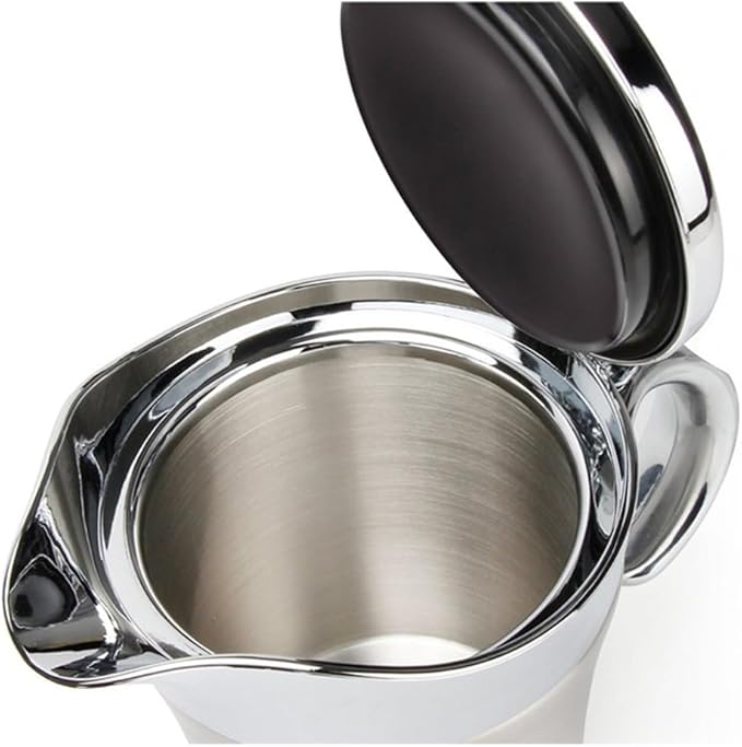 304 Stainless Steel Steak Sauce, Sauce Jug, Double Insulated Gravy Boat, Stainless Steel Sauce Jug With Hinged Lid, Multifunctional Sauce Pot For Gravy Or Cream(750ML)