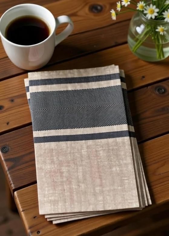 Made in Italy Linen-Feel Disposable Guest Towels - Premium Airlaid Cloth-Like Bathroom Napkins, Soft & Absorbent Luxury Hand Towels, Elegant Dinner Napkins for Parties