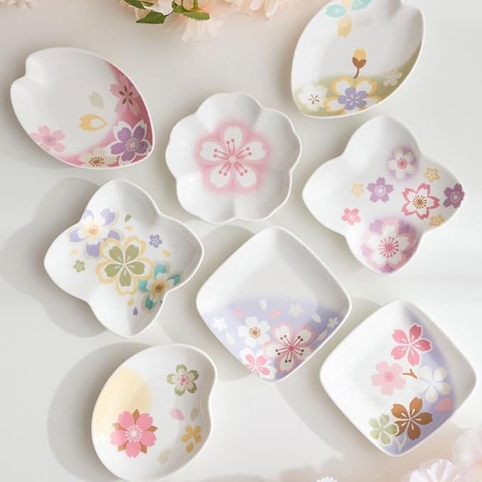 Snack Plate Snack Containers Ceramic Soy Sauce Plate Sushi Dip Appetizer Plate Snack Dessert Porcelain Serving Plate Condiment Plate Dessert Plates Snack Tray