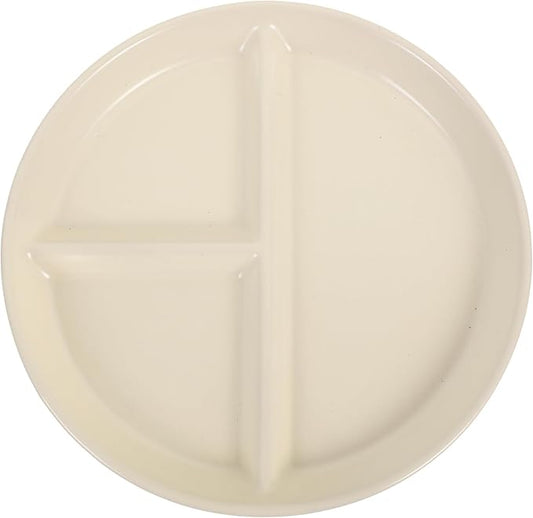 Ceramic Divided Plate for Portion Control Elegant Design for Adults for Meals Desserts and Appetizers for Family Gatherings and Celebrations