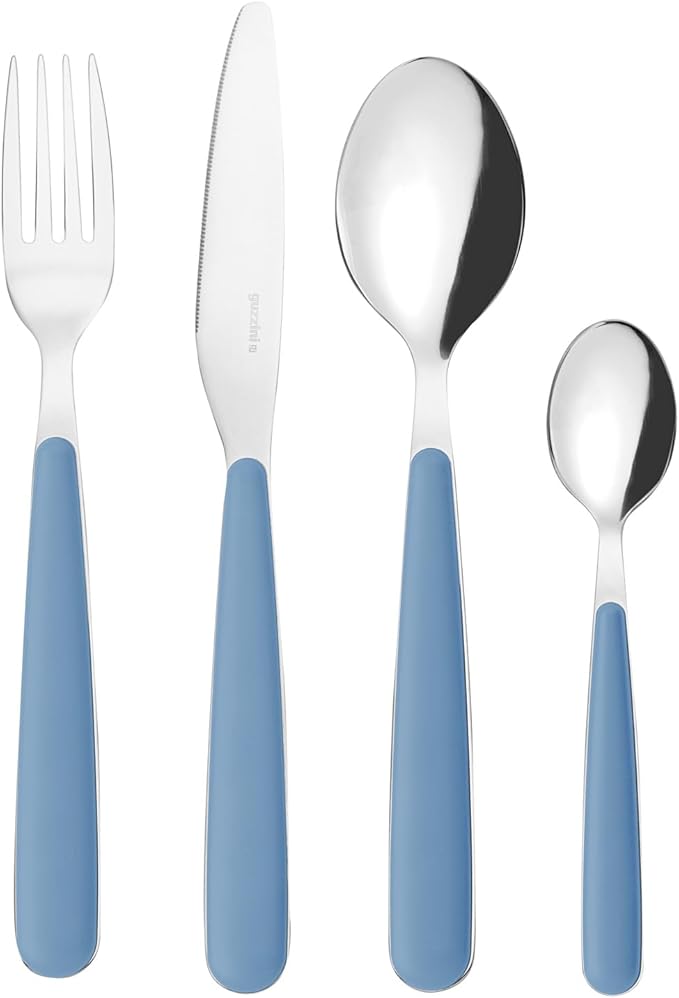 Guzzini - POP Set of 24 Cutlery - Light Blue Sugar Paper - 127500222
