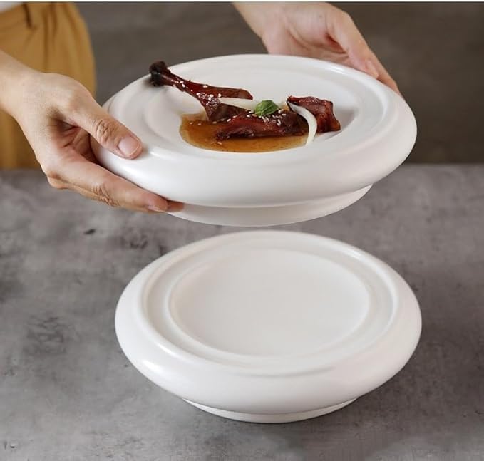 Appetizer Plates Creative Ceramic Dinner Plate Restaurant Soup Plate Dessert Plate Snack Plate Pasta Plate Tableware Cheap Plates(A)