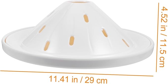 Cabilock Dry Ice Serving Plate Round Tray Smoke Effect Dishwasher Safe Food Presentation Dish for Restaurants and Catering for Parties and Events