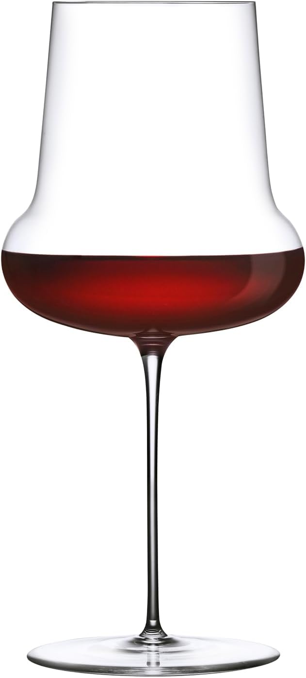 Nude Ghost Zero Belly Red Wine Crystal Large Glass 24.25 oz, Drinking Glasses, | Lead - Free |, Stem Unique Modern Wine Glasses, Perfect for Cocktail
