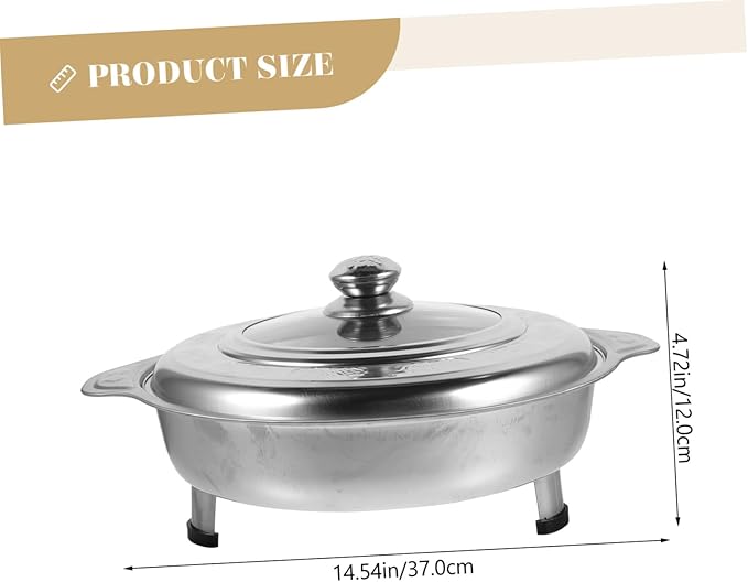 Stainless Steel Rectangular Buffet Serving Tray Lid for Catering Parties and Food Service Durable Food Holding Plate for Warm and Cold Dishes