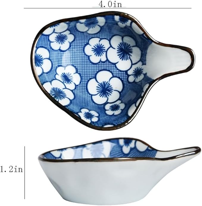 FAREWELL Dipping Bowls Ceramic Soy Sauce Vegetable Cold Soaking Bowl Appetizer Plate Condiment Bowl Fast Food Sushi Soaking Bowl Appetizer Bowls (Color : B)
