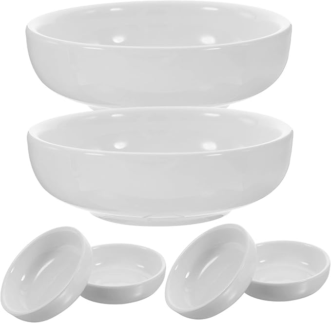 6pcs Ceramic Dipping Bowls for Sauces Condiments and Seasonings Versatile Porcelain Appetizer Plates for Home Use and Parties