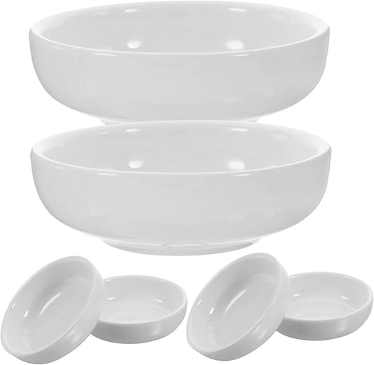 6pcs Ceramic Dipping Bowls for Sauces Condiments and Seasonings Versatile Porcelain Appetizer Plates for Home Use and Parties