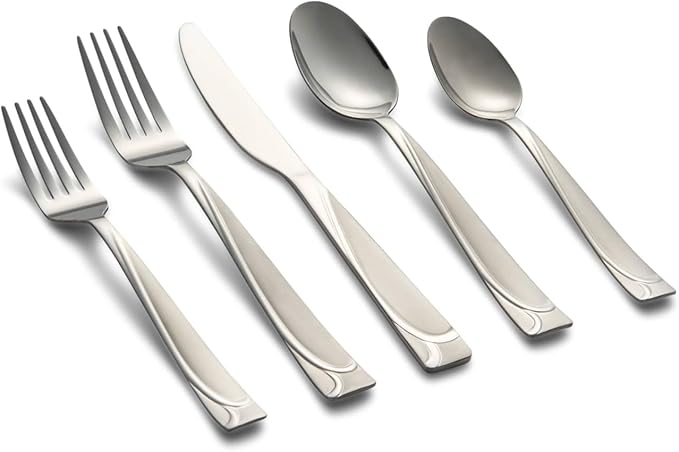 Cambridge 425540CJB2R Mena 40-Piece Flatware Set with Server