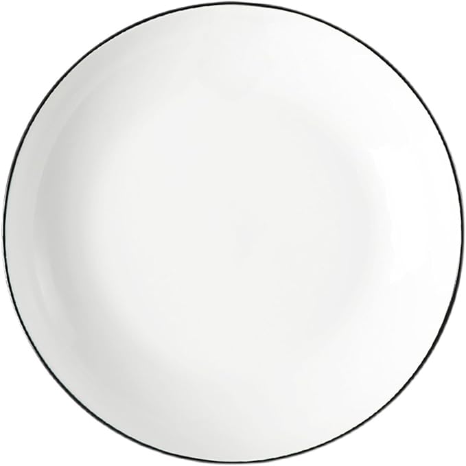 SONGCHAO Party Supplies Pack Of 6 Household Plates, Ceramic Plates, Deep Soup Bowls, Creative Personality, Simple Nordic Tableware Party Plates