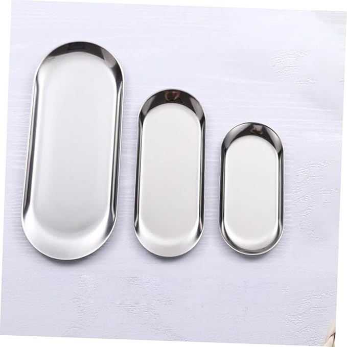 Garneck 2pcs Storage Tray Decorative Serving Plate for Desserts and Fruits for Parties Weddings and Hotel Displays
