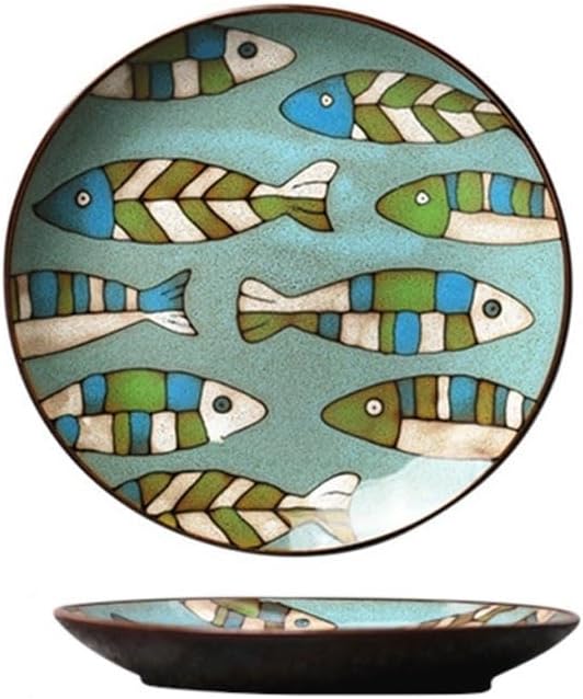 FAREWELL Dipping Bowls Household Ceramic Plate Soy Sauce Soaking Bowl Appetizer Snack Sushi Seasoning Tableware Appetizer Bowls (Color : B)