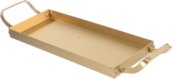 Stainless Steel Bbq Tray Brushed Finish Gold Appetizer Platter for Snacks Desserts Versatile Serving Tray