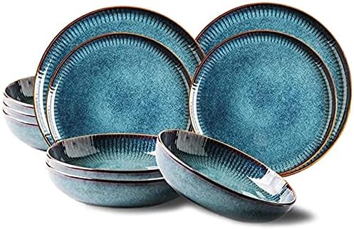 14 Pieces Dinnerware Sets Ceramics Dinner Set Dishes Tableware Set Complete Porcelain Combination Creativity Nordic Style Dinner Plates