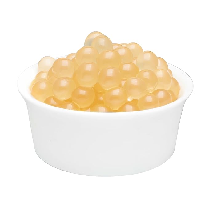 Tea Zone [7 Pounds] Honey Popping Pearls for Boba Tea Beverages, Sweets, Ice Cream Topping | B2067