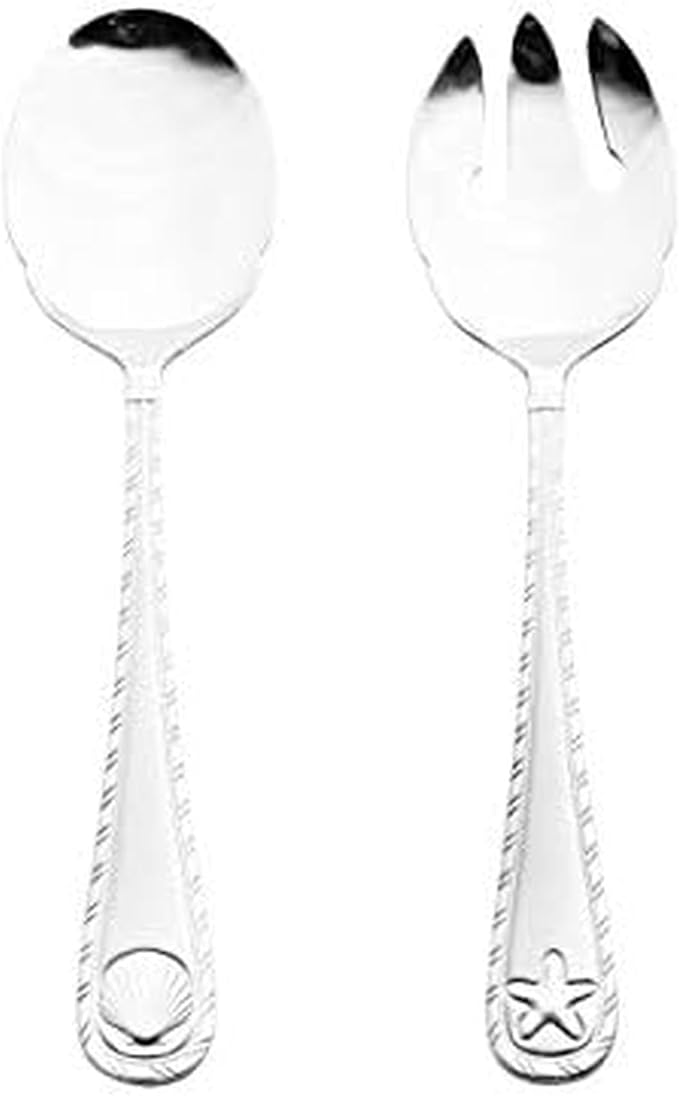 Towle Living Antigua Frost Serving Set, 2-Piece, Stainless Steel