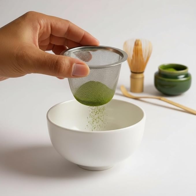 Japanese Fine Mesh Tea Sifter – Stainless Steel Tea Strainer for Matcha & Loose Leaf Tea (3'' Tea Stainer) Made in Japan