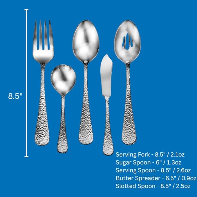 Liberty Tabletop Providence 65 Piece Flatware Set for 12 Silverware Made in USA