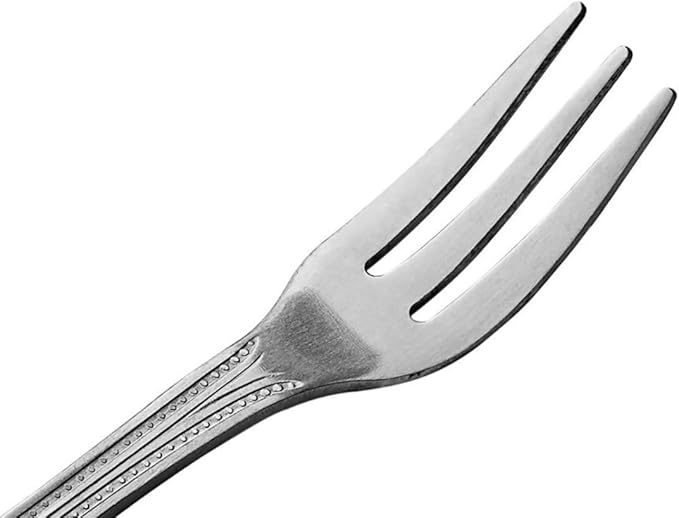Soro Essentials- Stainless Steel Pearl Oyster Fork Set of 24- Serving Utensils Serving Flatware Cutlery Kitchen Tableware Buffet Serving Utensils for Home Kitchen and Restaurant