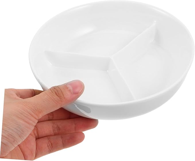 Zerodeko Microwave Safe Compartment Appetizer Plate for Effortless Food Separation Decorative Fruit Snack Tray for Family Gatherings