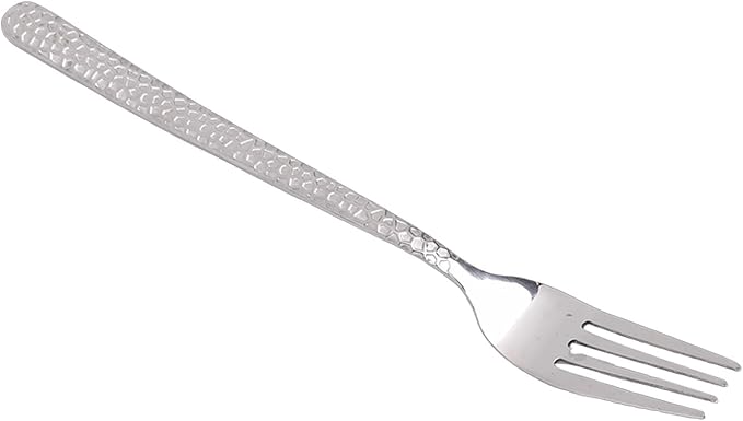 Zerodis Hammered Silverware Set for 4, Serving Sets Cutlery Set Include Forks and Spoons Knives Flatware for Home, Party, Wedding, Mirror Polished Dishwasher Safe Hammered Silverware (Silver)