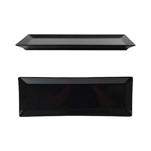 Thunder Group 29115BK Plate 15" X 5-1/4" X 1" Deep Rectangular