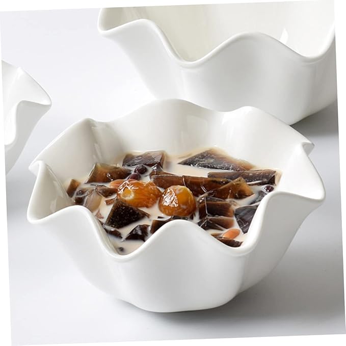 Kichvoe Fishtail Shaped Ceramic Sauce Dish 4.84X4.84X2.36In Mini Relish Plate for Condiments Snacks and Seasoning in Home and Restaurant