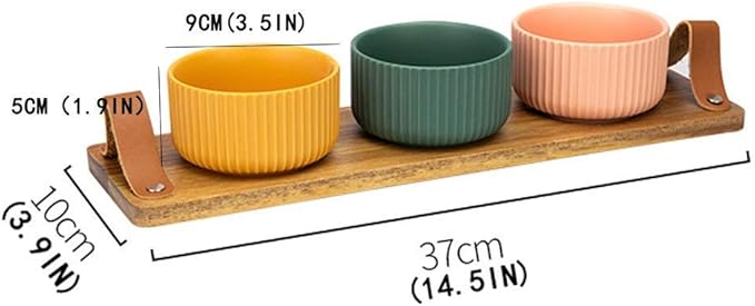 Dinner Plates/Appetizer Plates Ceramic Frosted Glazed Snack Tray Snack Fruit Candy Tray and Tray Snack Seasoning Tray Division Plate