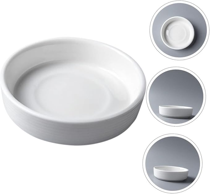 LIFKOME Dip Platter Lids 4pcs Sauce Soy Dish for Sweet Sour Sauce Mustard Sushi Condiment Trays Appetizer Dishes