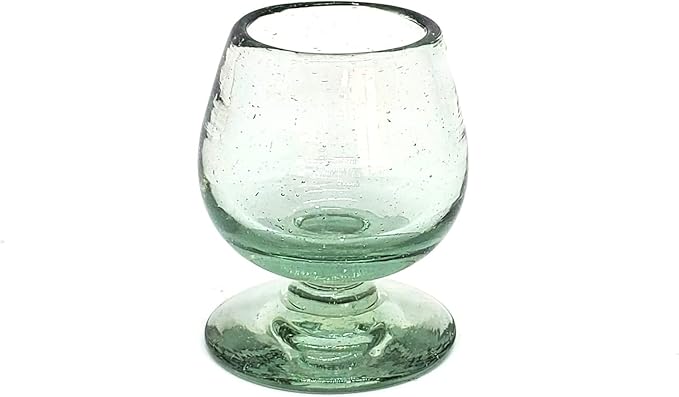 MexHandcraft Clear 2.5 oz Tequila Sippers (set of 6), Recycled Glass, Lead-free, Toxin-Free (2.5 oz Sipper)