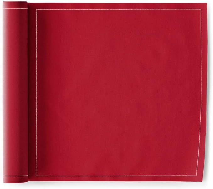 Cotton Dinner Napkin - 12.6 x 12.6 in - 12 units per roll - Lipstick Red
