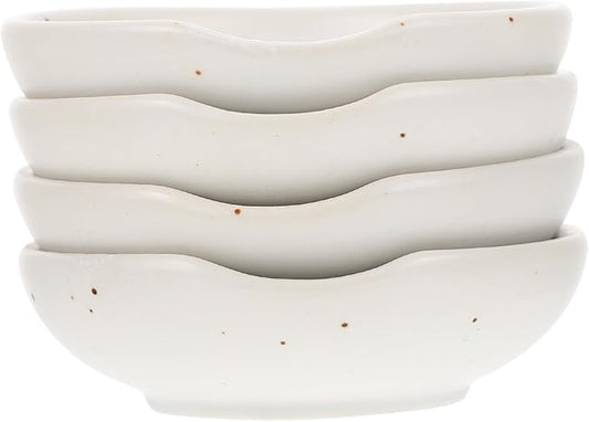 Cabilock 4pcs Sauce Trays Appetizer Plates Dessert Plates Practical Seasoning Sauce