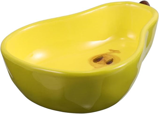 MERRYHAPY Fruit Shaped Ceramic Appetizer Plate Whimsical Serving Tray for Snacks Sauces and Dishes Durable Home Decor Dish for Unique Table Styling and Dining Experiences