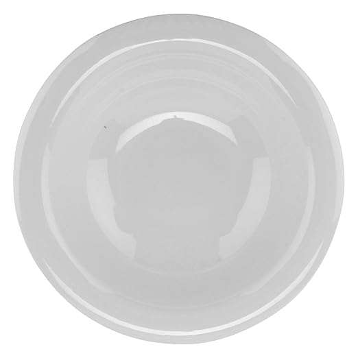 GET B-127-DW Melamine Narrow Rim Fruit/Dessert Bowl, 12 Ounce, White (Set of 12)