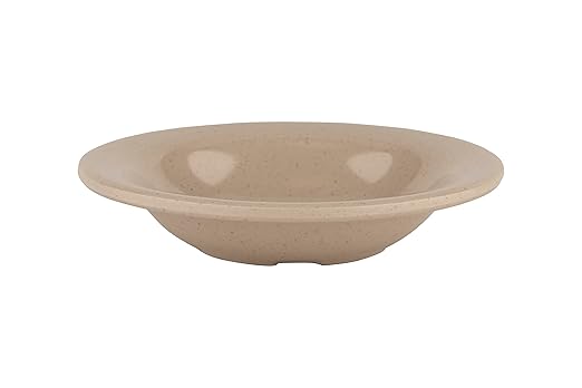 G.E.T. BF-050-S-EC Melamine Narrow Rim Fruit/Dessert Bowl, 3.5 Ounce, Sandstone (Set of 4)