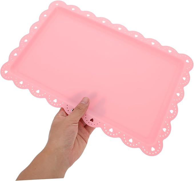 Cabilock 8pcs Rectangular Serving Trays Food Platter for Snacks Fruits Cake Candy Party Decorative Trays