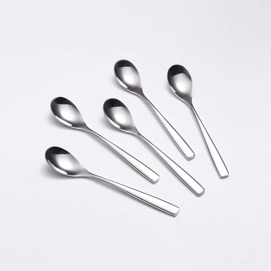 6.1"Small Dessert Spoons, Yogurt,Coffee,Espresso,Ice Cream Spoons SUS 304 Stainless Steel spoons for Coffee,ice cream,dessert,yogurt,pudding,5 pcs Set.