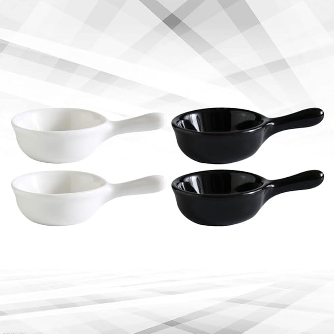 4pcs Ceramic Plates Japanese Style Snack Tray Lid Seasoning Sauce Plate for Kitchenware Restaurant Use
