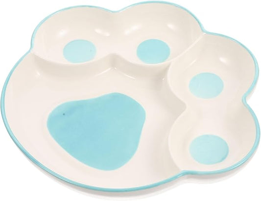 Mobestech Boys and Girls Dinnerware Creative Ceramic Plate Fruit Plate Easy Clean for Snacks and Meals