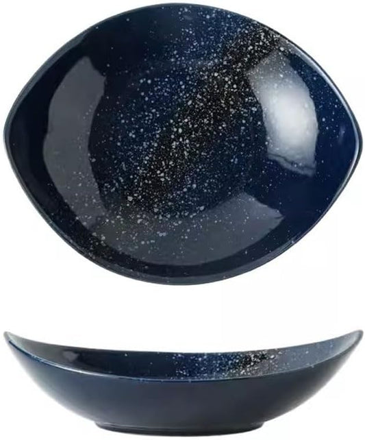 Pasta Bowls Appetizer Plates Ceramic Plate Dish Plate Household Salad Plate Cold Dish Plate Restaurant Commercial Large Plate Light Luxury Soup Plate Western Food Plate Dining Serving Plates for