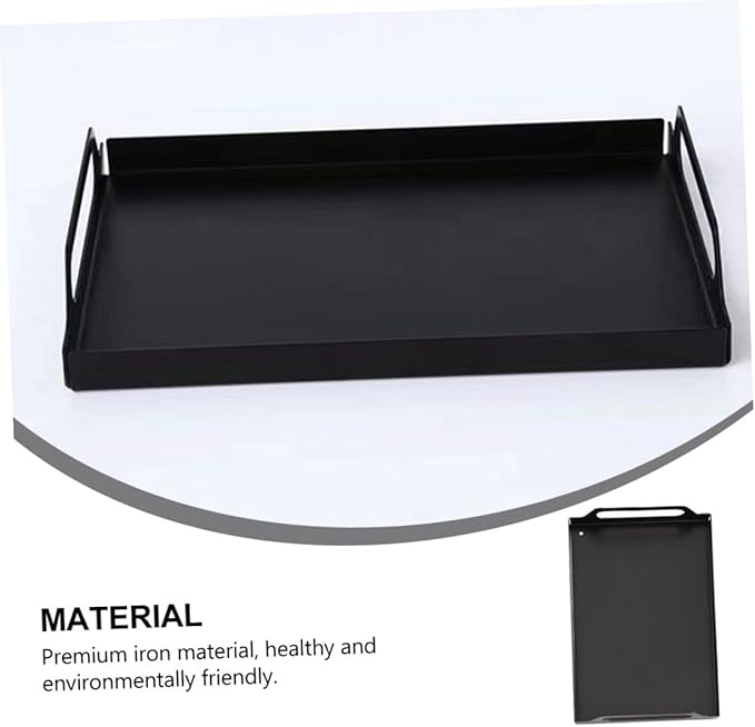 Rectangular Stainless Steel Serving Tray for Desserts and Fruits Non Food Tray for Parties and Gatherings
