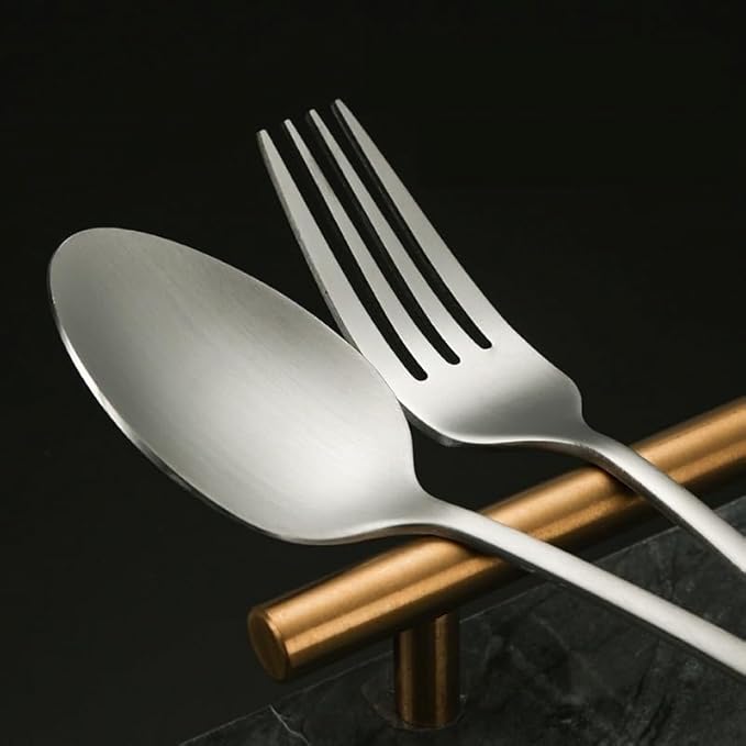Stainless Steel Flatware serving set,Home Kitchen Eating Tableware Set,Dishwasher Safe,For Home Kitchen Restaurant Hote 4/16/24/32/40/48 Pieces Stainless Steel Set Dinner Knife And Fork Spoon Steak Kn