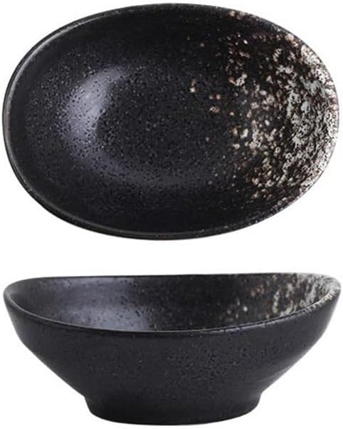 Appetizer Plates Ceramic Small Plate Egg Shaped Snack Bowl Sauce Bowls Seasoning Dish Clay Tableware for Condiment