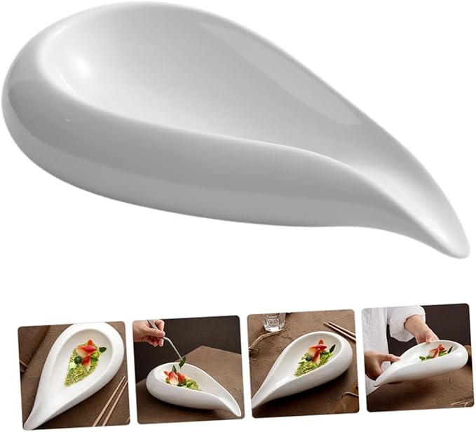 Ceramic Appetizer Plate Serving Dish with Design Food Plate for Salad Dessert Soup for Family Gatherings and Restaurants